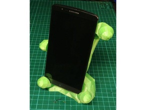 alien hand desktop phone holder mobile 3d print model - Mito3D