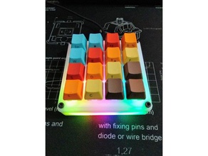16 keys macropad computer keyboard mechanical 3d print model - Mito3D