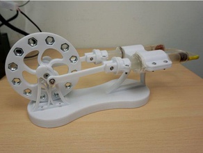 Impressos em 3d motor stirling tipo alfa física e astronomia o de ar quente do seringa 3d print model - Mito3D