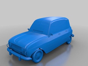 renault 4l v2 de l'automobile cuatro renault4 renault4l 3d print model - Mito3D