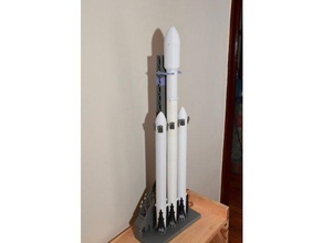 spacex strongback 3d baskı elon musk Şahin 9 ağır başlatmak fırlatma rampası launchpad nasa yörünge alanı geri güçlü tesla 3d print model - Mito3D