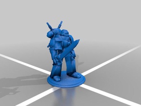 grey knight battlebrother entspannt Spielzeug & Spiele 40k 3d print model - Mito3D