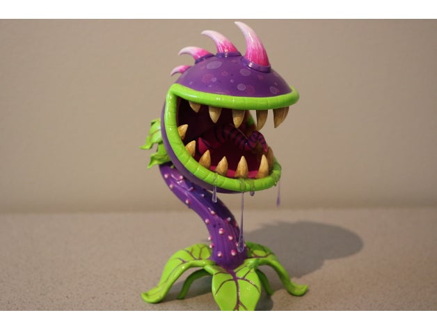 chomper plants vs zombies video-Spiele Charakter Abbildung Figur garden warfare mini Pflanzen pvz 3D print model - Mito3D