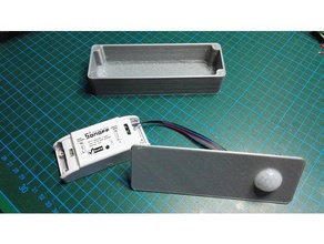 Aufputz-Gehäuse aufputzgeh verwenden sonoff basic pir-sensor - Elektronik 3d print model - Mito3D