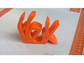 self teasing flex text toy & game accessories flexible filament ninjaflex 3d print model - Mito3D