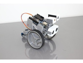 smars three wheeled mod robotics 28byj-48 adafruit motor shield arduino bearing modular motorshield precise robot 3d print model - Mito3D