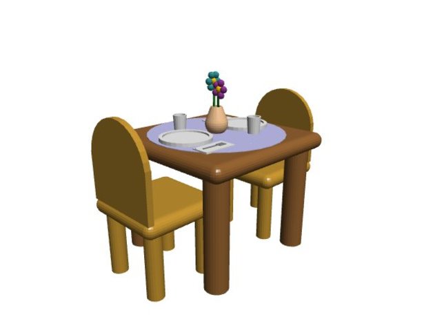 table models 3D print model - Mito3D