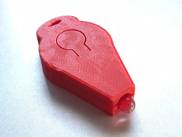 led en miniatura de la linterna diy filamento viernes llavero lámpara 3D print model - Mito3D