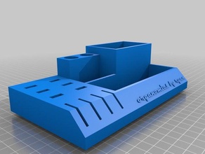 usb sd desk organizer organization 3d print model - Mito3D