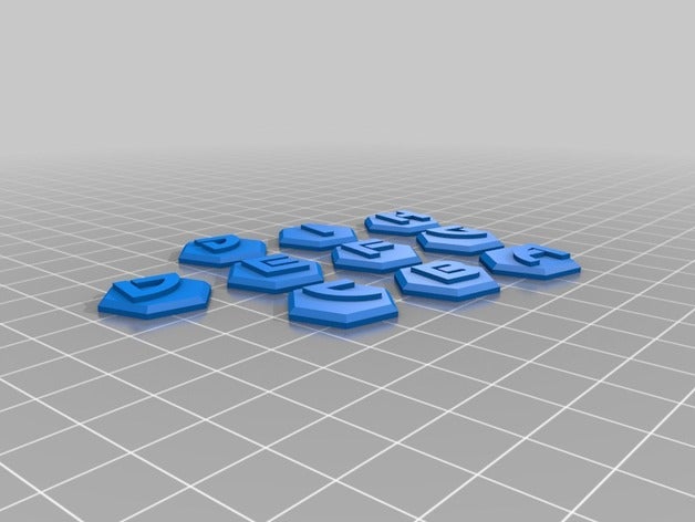 Barrikaden für die strategische asset-Ziel-Token Spiele mantic games Kriegspfad 3D print model - Mito3D