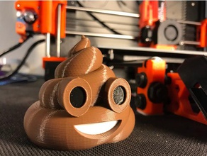 poop emoji - multimaterial sculptures 3d print model - Mito3D