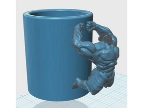 hulk Tasse 3d-drucken 3d print model - Mito3D