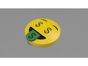 dinheiro olhos emoji adereços 3d print model - Mito3D