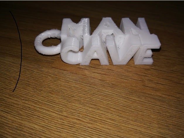 Anahtarlık - man mağara 3D print model - Mito3D