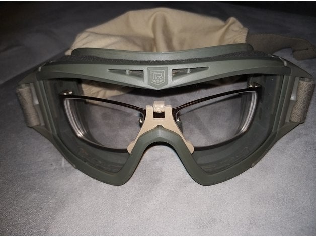 revision desert locus rx connector insert glasses sport & outdoors airsoft goggles 3D print model - Mito3D