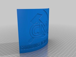 cnn lithophane signs & logos trending 3d print model - Mito3D