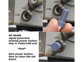 hewlet packard 8640b signal generator power button electronics 3d print model - Mito3D