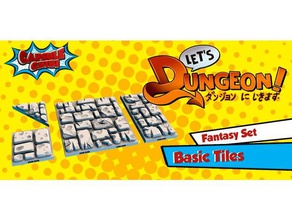 let's dungeon basic set toys & games dnd tiles 3d print model - Mito3D