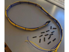 anpassbare Kabel-Kamm 3d-Drucker Teile Kabel Kabel-clip die Kabelführung Kabel-Halter Kabel-management Kamm Draht Draht-Halter 3d print model - Mito3D