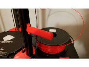 side filament spool holder 3d printer accessories kossel 3d print model - Mito3D