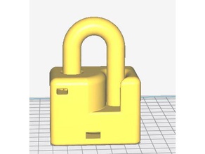 single print padlock household 3 piece one all-in-one-print all printing child children childrens proofing safety lock no assembly required 3d useful simple 3d print model - Mito3D