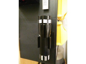 flashlight holder tool holders & boxes clip flashlight flashlight holder 3d print model - Mito3D