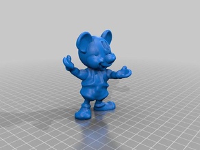 mickey mouse - difficile art de la fantaisie figure scuplture les jouets 3d print model - Mito3D