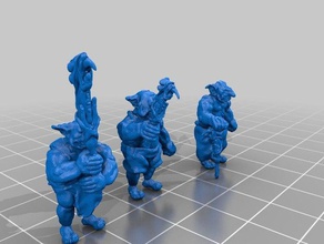 exemplo orcs A impressão 3d masmorras e dragões monstro npc orc no topo da tabela 3d print model - Mito3D