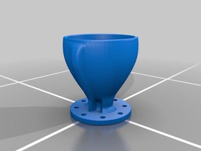 some kind fancy cup art vase 3d print model - Mito3D