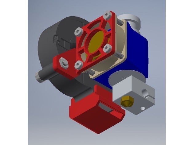 e3d v6 Volkan soğutucu - fan kanalı monte edin 3d yazıcı parçaları 3D print model - Mito3D