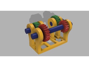 reverted gear engineering gearbox gears 3d print model - Mito3D
