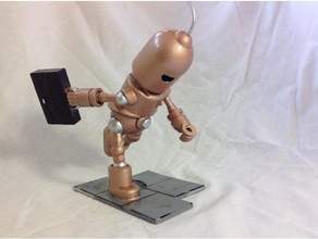 late work models cute robot figurine ornament 3d print model - Mito3D