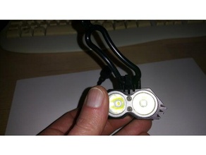 bicycle light mount sport & outdoors bike torch flashlight mounting bracket holder 3d print model - Mito3D
