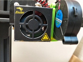 ender 2 cooling fan 5015 3d printers 3d print model - Mito3D