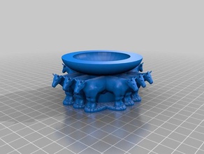 molten sea solomon's temple models 3d print model - Mito3D