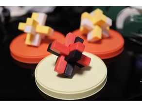 6piece de la croix-puzzle puzzles 3d print model - Mito3D
