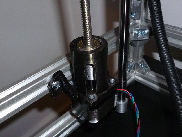 hiperküp rulman z ekseni leadscrew motor mount destekledi 3d yazıcı parçaları rod dişli bocalama z-bocalama 3D print model - Mito3D