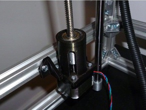 hipercubo de rolamento suporte do eixo z fuso montagem motor Impressora 3d peças haste rosca wobble z-oscilação 3d print model - Mito3D