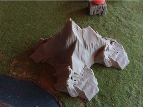 schwimmende Insel, von der Basis Spielzeug & Spiele gaming miniaturen tabletop Gelände wargame 3d print model - Mito3D