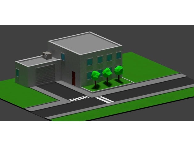 small building decor industrial 3D print model - Mito3D
