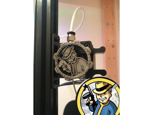 vault boy extruder wheel 3d printer extruders anycubic kossel delta fallout mafia nema17 3D print model - Mito3D