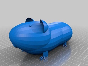 guinea pig 3d-drucken 3d print model - Mito3D