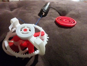 seqüência de energia baseado em roda flying tourbillon mecânico brinquedos 3d print model - Mito3D