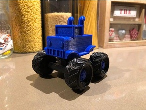 mini monster truck remixed toys & games remix 3d print model - Mito3D