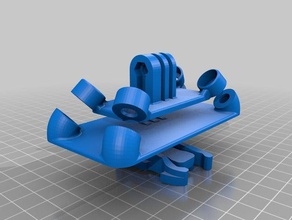 gopro shock demper accessories anti vibration gopromount mount 3d print model - Mito3D