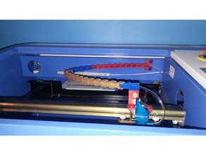 k40 laser drag chain air assist diy 3d print model - Mito3D