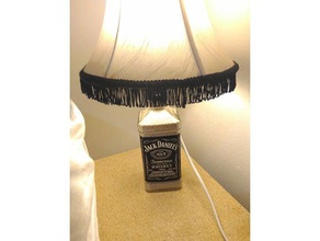 bottiglia di jack daniel's lampada famiglia la le lampade paralume luce il supporto della 3d print model - Mito3D