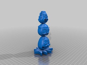 totam pole 3d printing adorable animal articulated cartoon network davidrogers002 day monster totem 3d print model - Mito3D