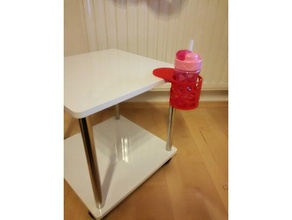 cupholder sidetable food & drink kids voronoi design 3d print model - Mito3D