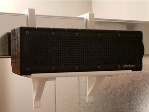 prateleira de suspensão duche suporte altifalante casa banho montagem chuveiro a porta do 3d print model - Mito3D
